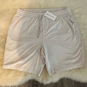 Athleta Light Gray Farallon Bermuda Shorts
